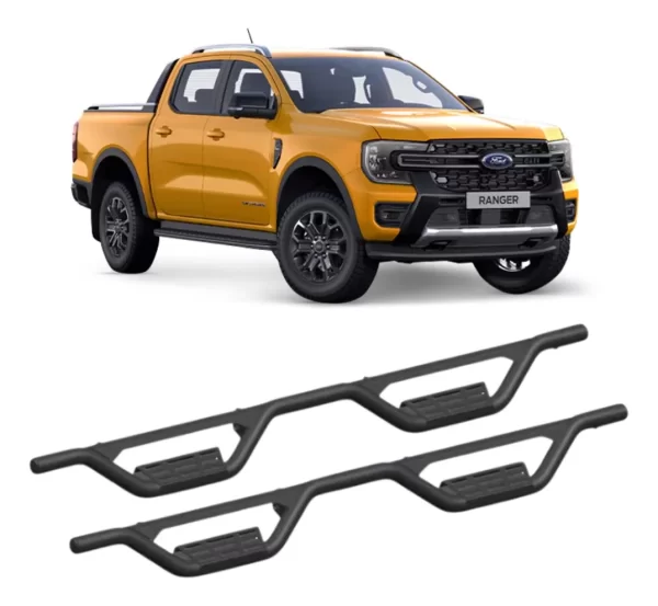 Estribos Doble Escalon  Ford Ranger 2012 - 2022 Doble Cab