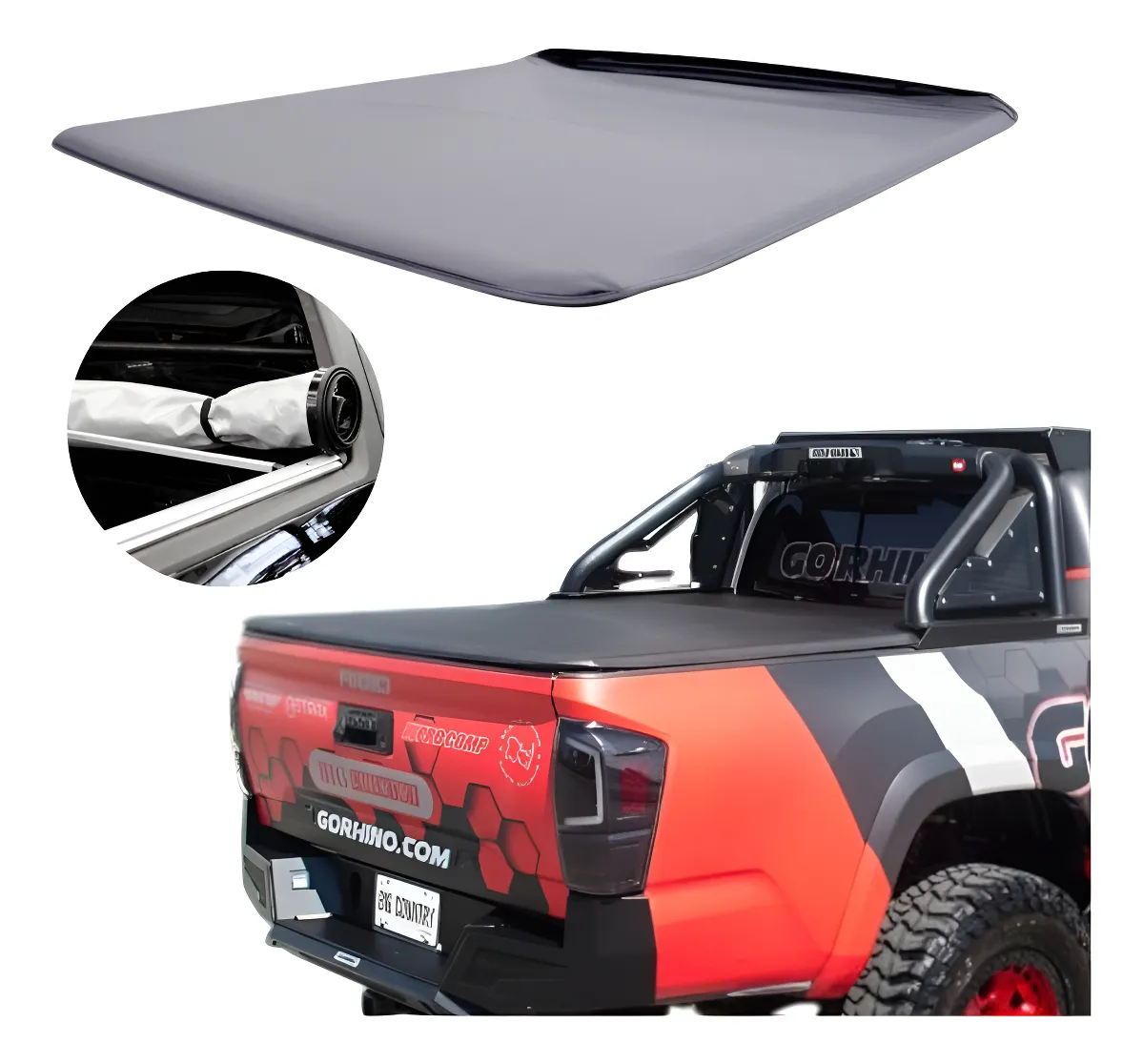 Tapa De Lona Enrollable Big Country Para Toyota Tacoma 16-23 - Image 1