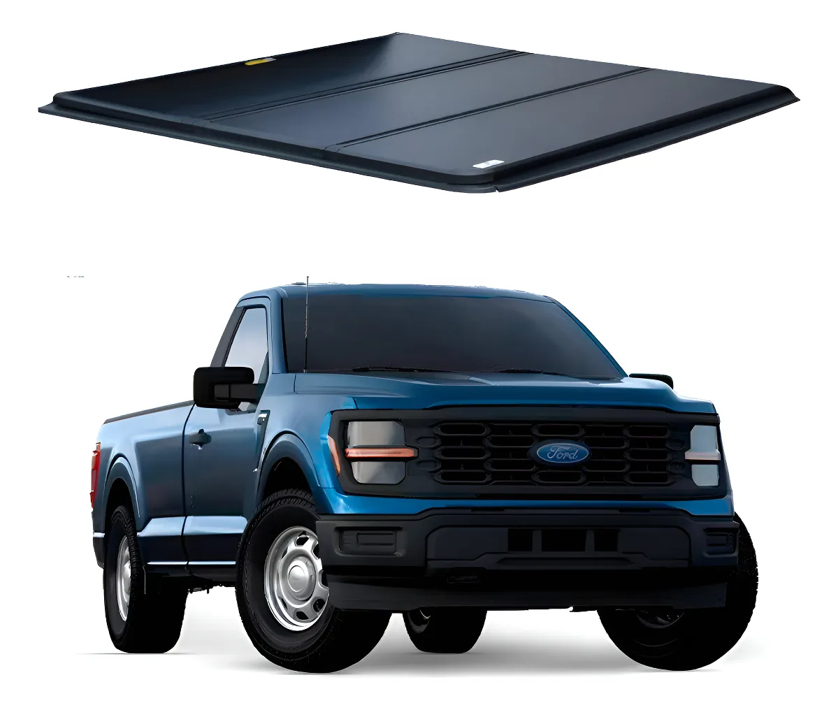 Tapa Batea Rigida Tri-fold Ford Lobo F150 2015-2024 6.5 Pies - Image 1