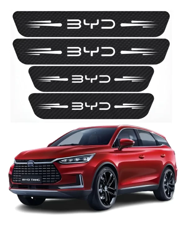 Sticker Protección De Estribos Puertas Byd Diseño 2