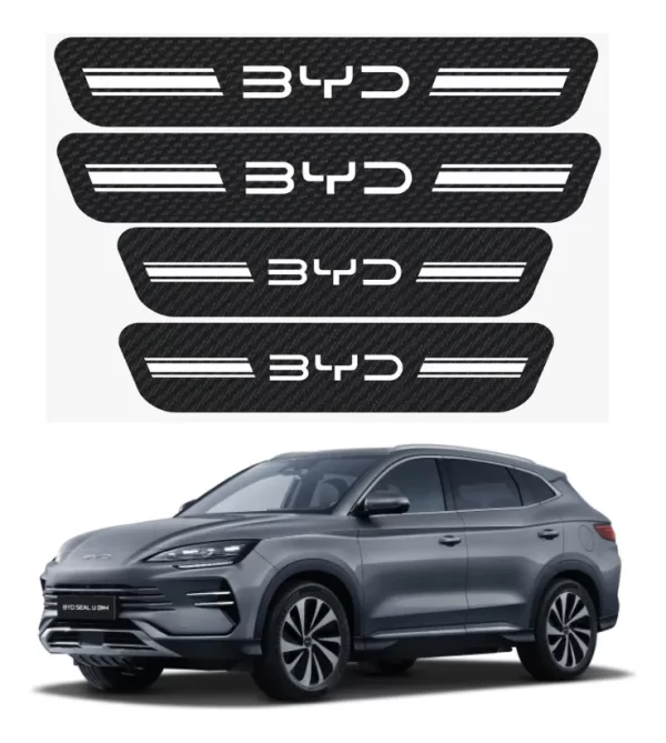 Sticker Protección De Estribos Puertas Byd Diseño 3