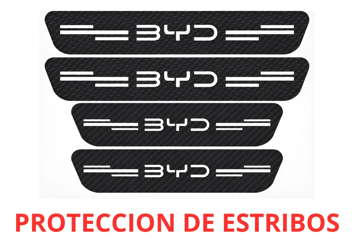 Sticker Protección De Estribos Puertas Byd Diseño 7 - Image 1
