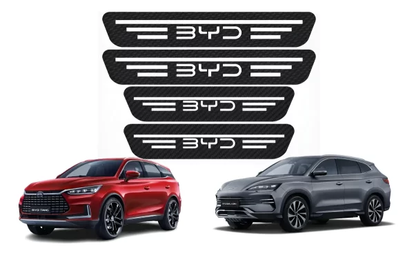 Sticker Protección De Estribos Puertas Byd Diseño 9