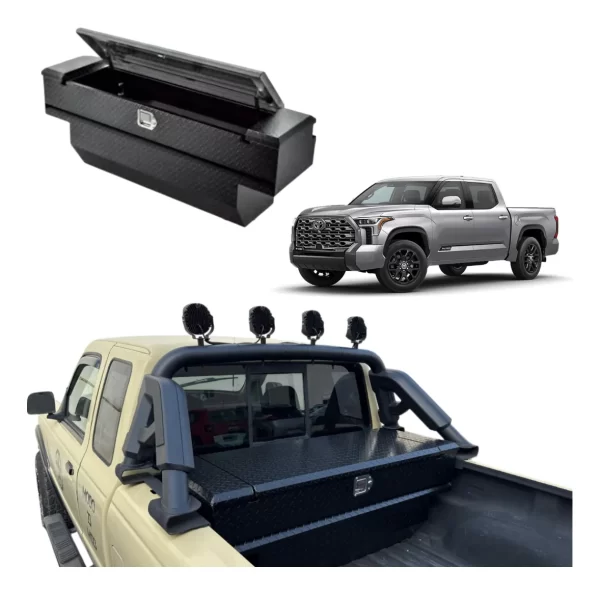 Caja Herramientas Para Toyota Tundra 2007-2025 C/ Roll Bar.