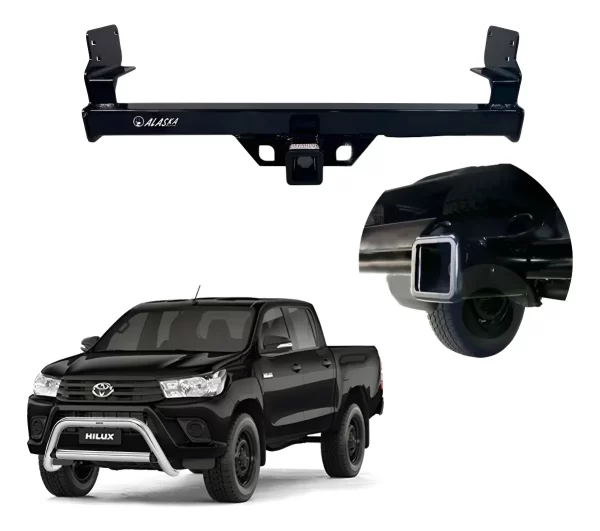 Tirón De Enganche Toyota Hilux Defensa Cromada 2008 - 2015