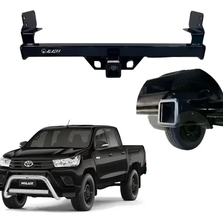 Tirón De Enganche Toyota Hilux Defensa Cromada 2008 - 2015