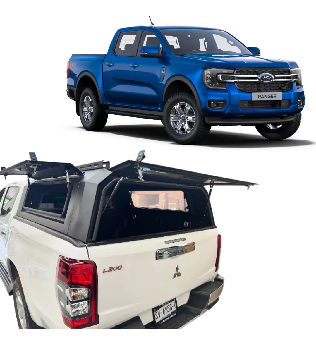 Caseta Camper De Aluminio Para Ford Ranger 2023-2025 - Image 1
