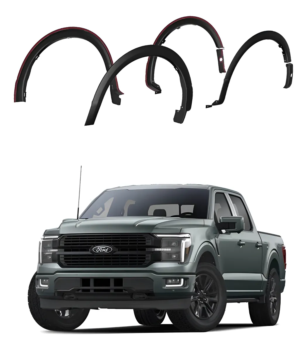 Juego De Cantoneras Tipo Oe Ford F-150 2024-2025 - Image 1