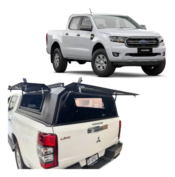 Caseta Camper De Aluminio Para Ford Ranger 2012-2022