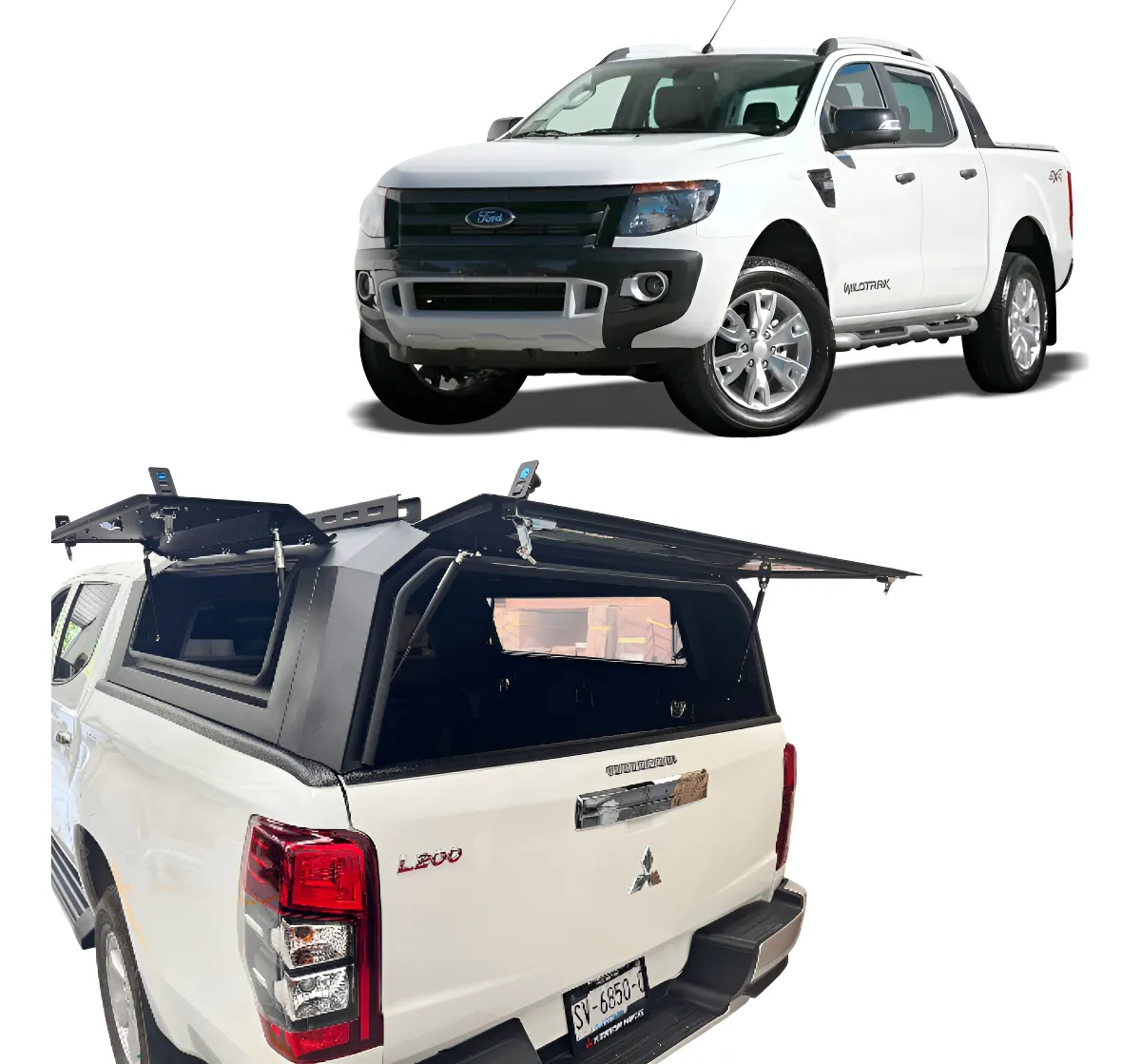 Canopy Camper De Acero Para Ford Ranger 2012-2022 - Image 1