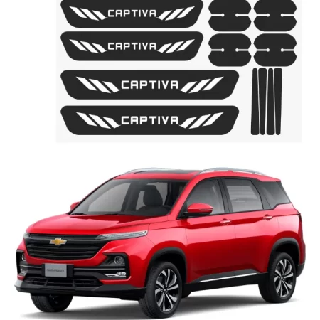 Kit Combo Proteccion Fibra De Carbono Para Captiva