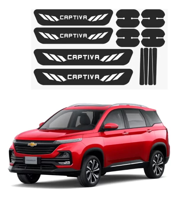 Kit Combo Proteccion Fibra De Carbono Para Captiva