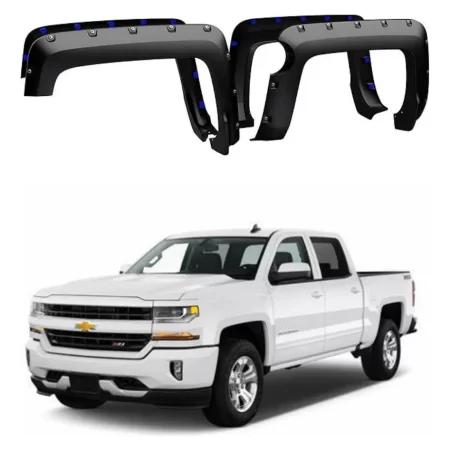 Juego De Cantoneras Caja Corta Chevrolet Silv 1500 2014-2018