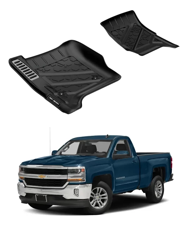 Juego De Tapetes Delanteros Chevrolet Silv 1500 2014-2018