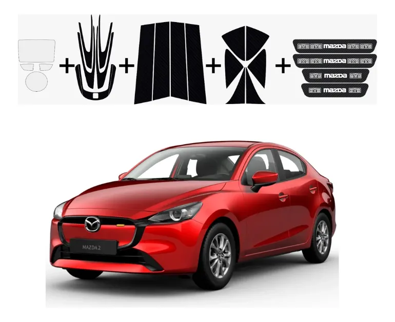 Kit Car Ppf Y Fibra De Carbono Mazda 2 2020-2024 - Image 1