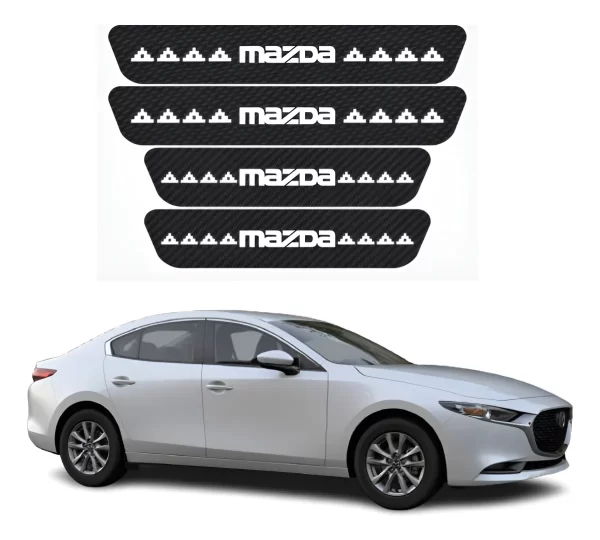 Sticker Protección De Estribos Puertas Mazda Diseño 1