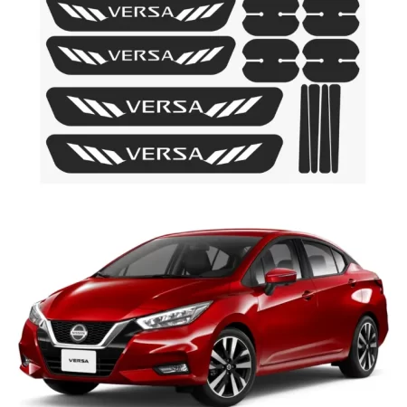 Kit Combo Proteccion Fibra De Carbono Para Versa