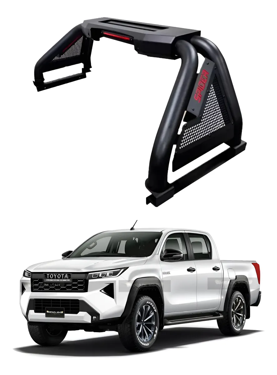 Roll Bar C/ Barra De Led Motorizada Toyota Hilux 2015-2025 - Image 1