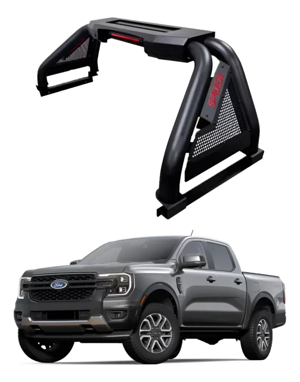 Roll Bar C/ Barra De Led Motorizada Ford Ranger 2012-2025