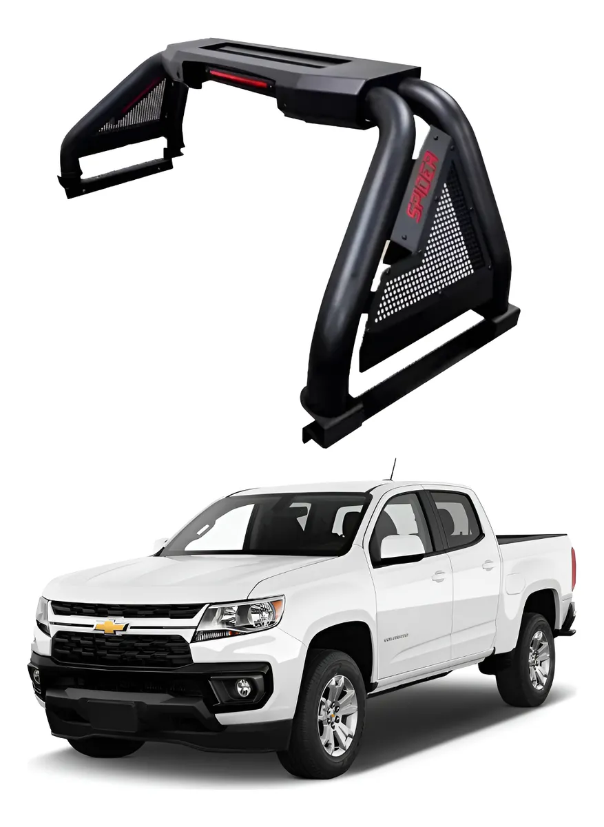 Roll Bar C/ Barra De Led Motorizada Chev Colorado 2008-2025 - Image 1