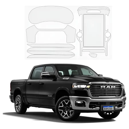 Protección Ppf Pantalla Y Clúster Para Ram Laramie 2025
