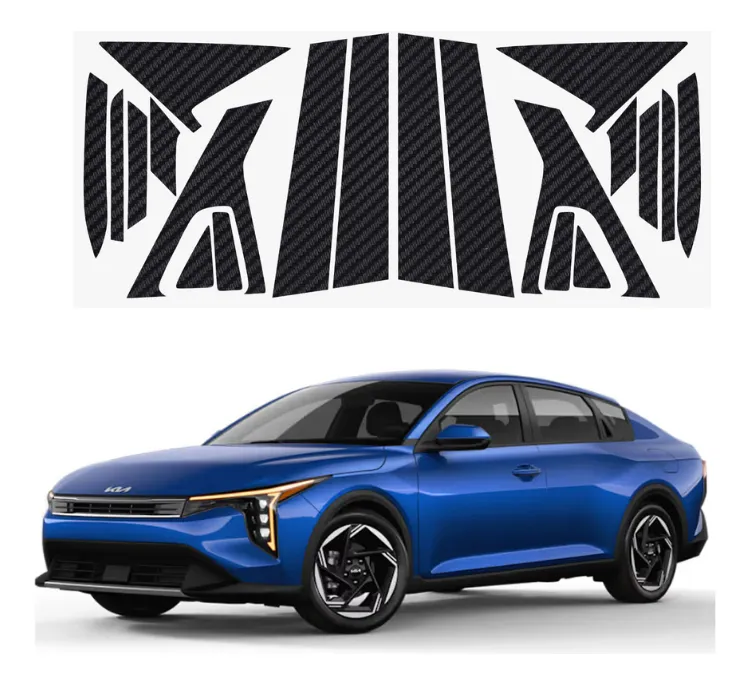 Proteccion Fibra De Carbono Postes Para Kia K4 2025 - Image 1