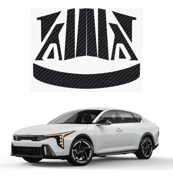 Proteccion Fibra De Carbono Postes Y Aleron Para Kia K4 2025