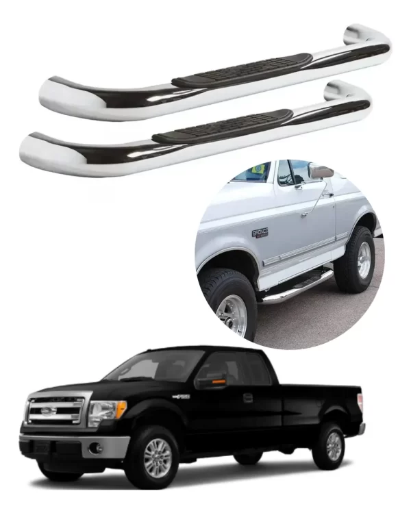 Estribos Tubulares Ford F150 / F250 Cab Y Media 1999 - 2009