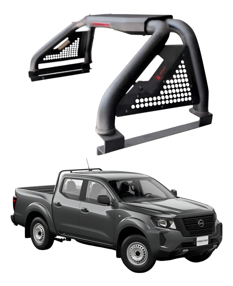Roll Bar C/ Luz De Stop Para Nissan Frontier/np300 2015-2024 - Image 1