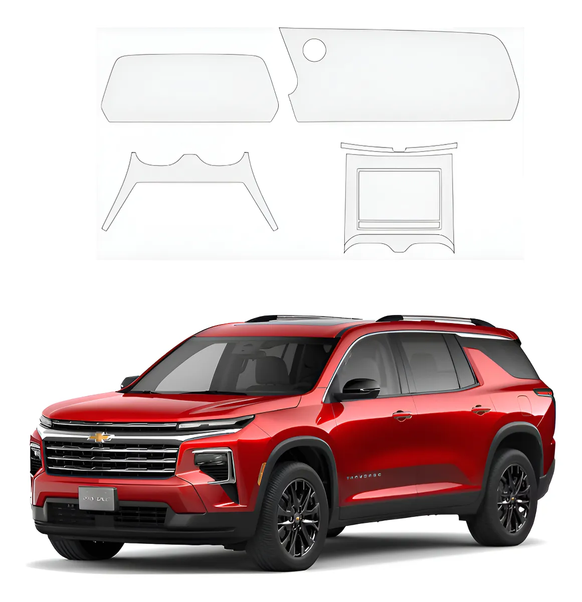 Protección Ppf Pantalla Cluster Panel Para Traverse 2025 - Image 1