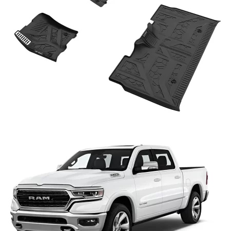 Juego Tapetes Delanteros Y Traseros Dodge Ram 1500 2019-2024