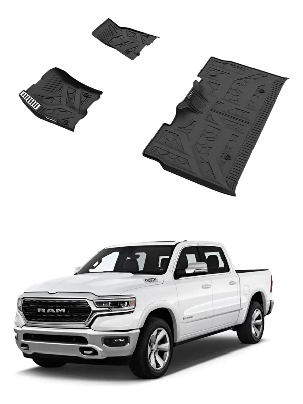 Juego Tapetes Delanteros Y Traseros Dodge Ram 1500 2019-2024