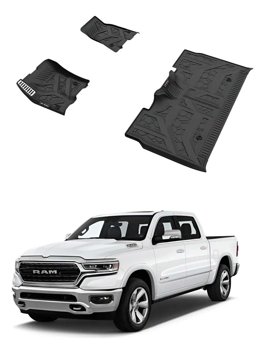 Juego Tapetes Delanteros Y Traseros Dodge Ram 1500 2019-2024 - Image 1