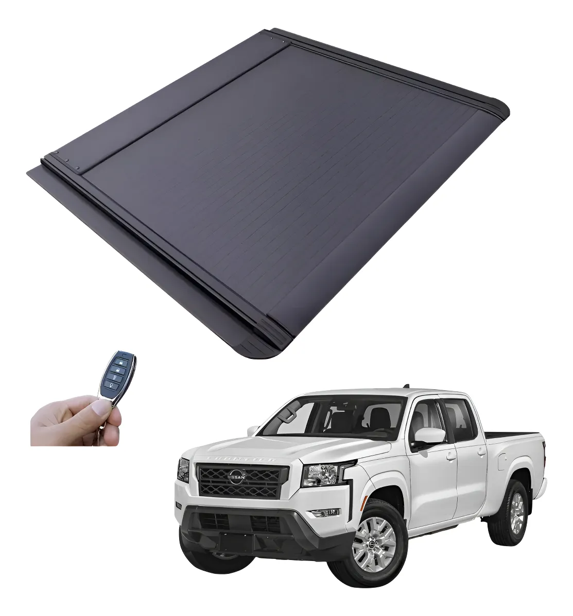 Tapa Cubre Batea Retractil Electrica Frontier V4 2016-2023 - Image 1