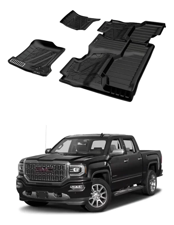 Juego Tapetes Delantero Y Trasero Gmc Sierra 1500 2016-2018