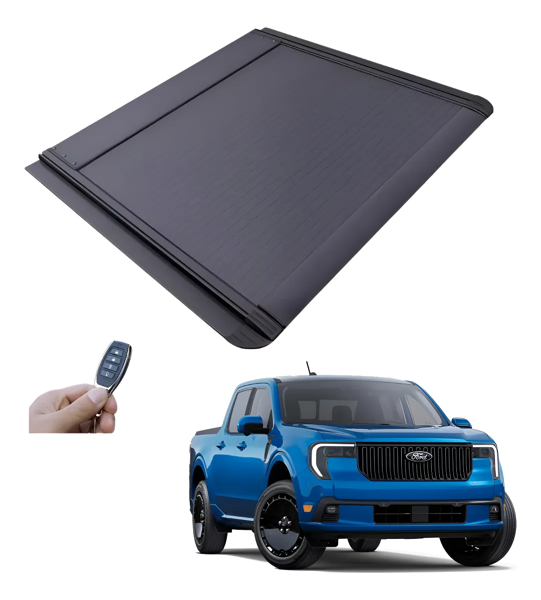 Tapa Cubre Batea Retractil Electrica Ford Maverick 2020-2025 - Image 1