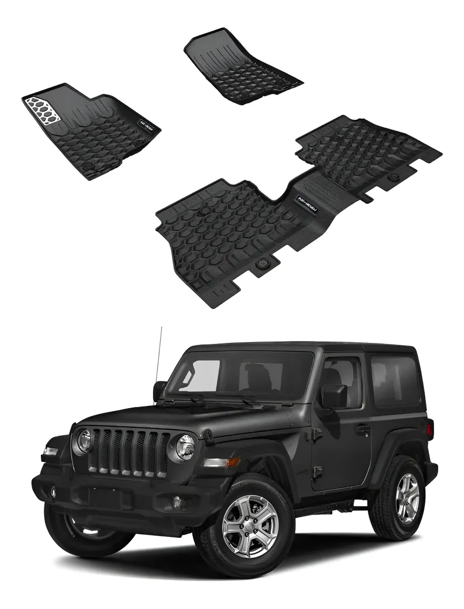 Juego Tapetes Delantero Y Trasero Jeep Wrangler 2018-2025 - Image 1