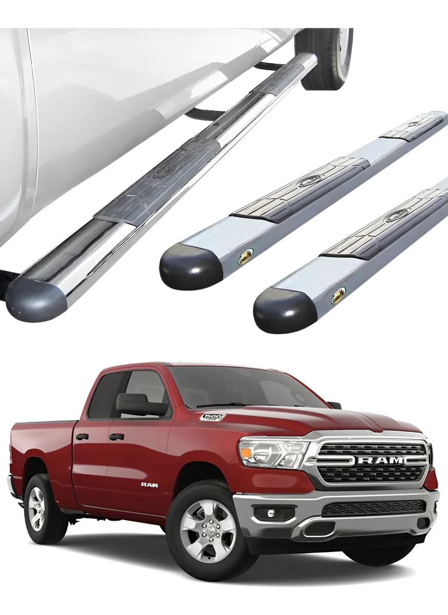 Estribos Gh Cromados P/ Dodge Ram Quad Cab 2009 - 2023 - Image 1
