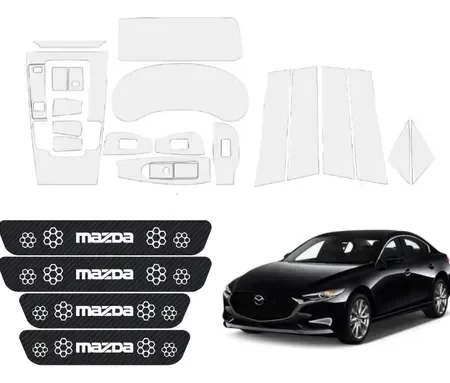 Kit Car Ppf Y Fibra De Carbono Para Mazda 3 2025 Hb Y Sedan