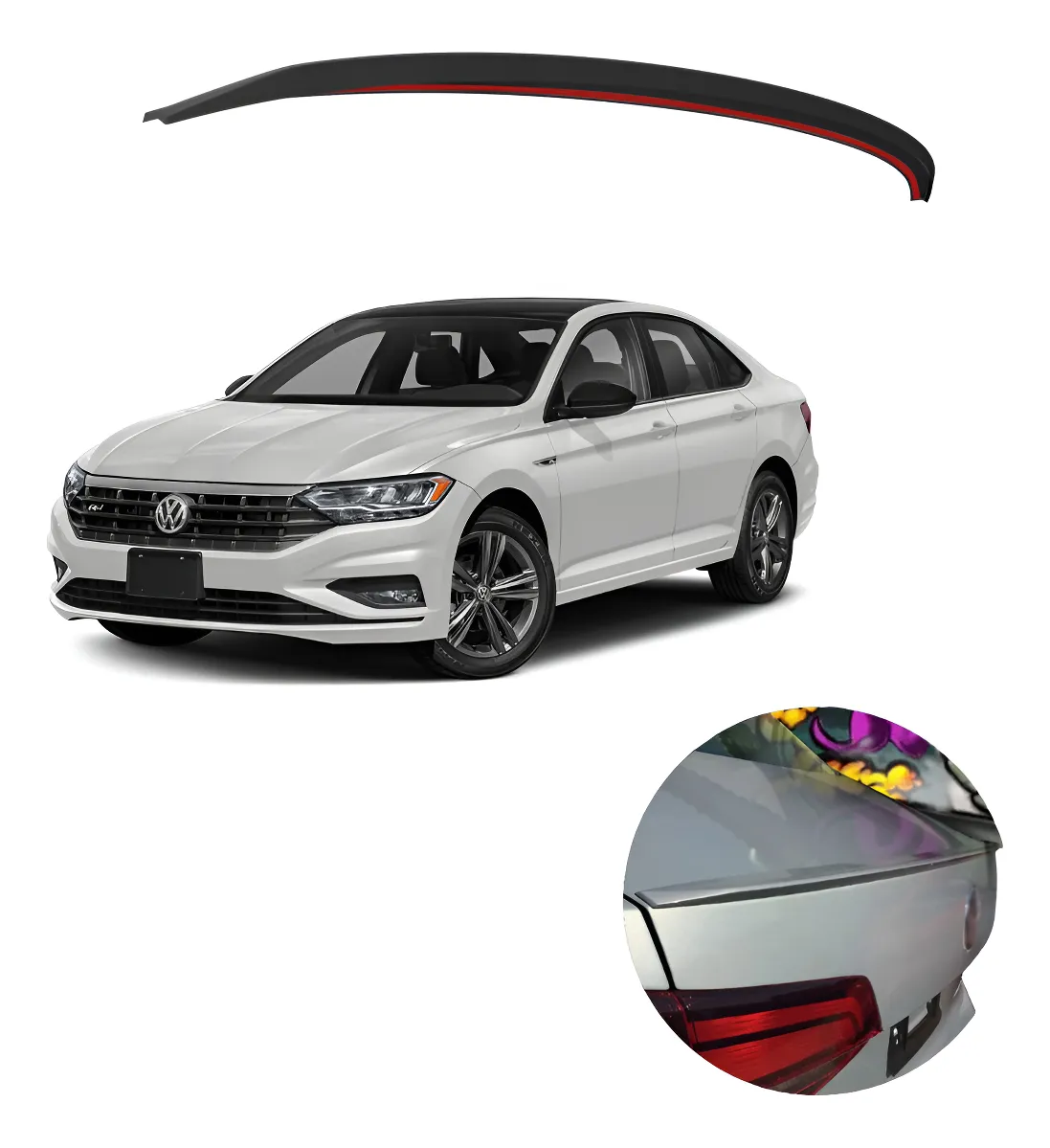Alerón De Bajo Perfil Para Vw Jetta 2019 - 2025 - Image 1