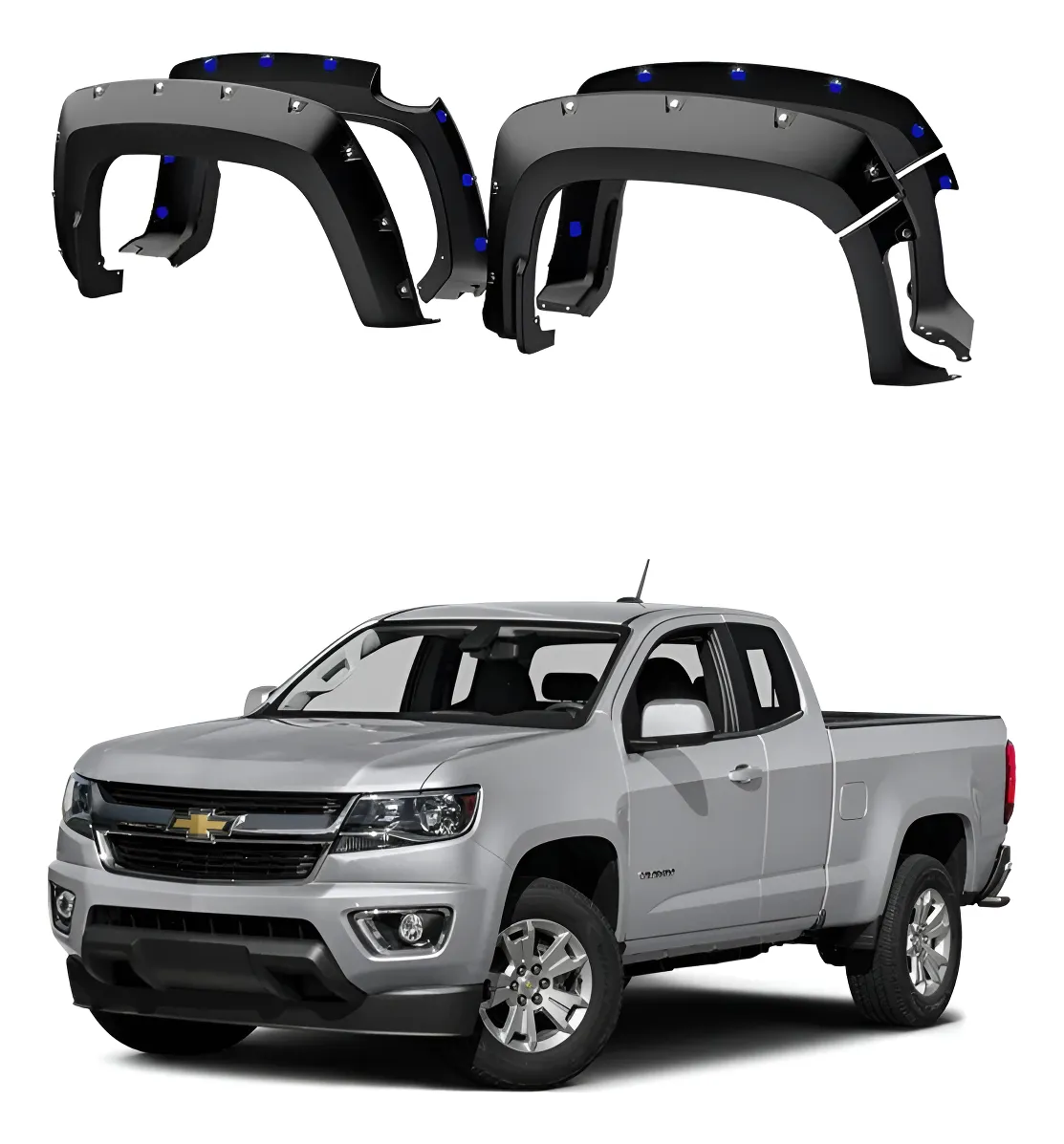 Juego De Cantoneras Caja Corta Chevrolet Colorado 2016-2020 - Image 1