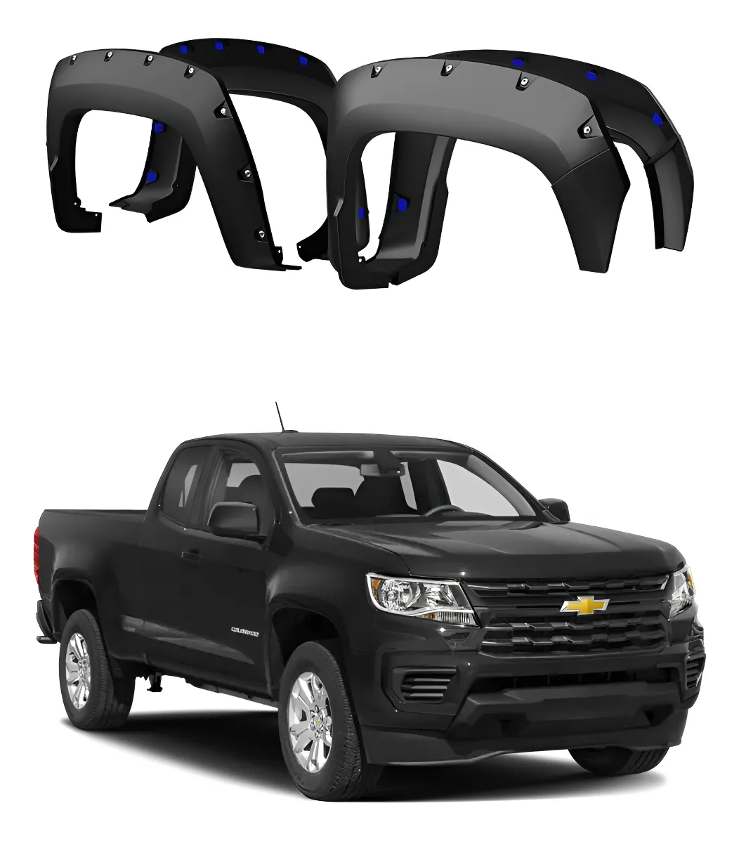 Juego Cantoneras Caja Corta Chevrolet Colorado 2021-2022 - Image 1