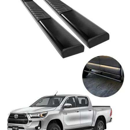 Estribos Serie 100 Toyota Hilux 2016 - 2025 Doble Cabina