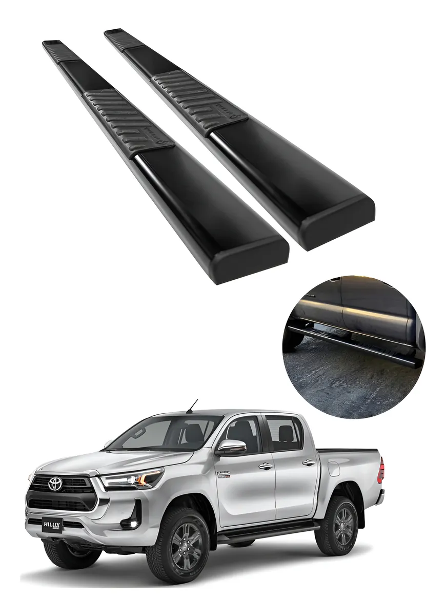 Estribos Serie 100 Toyota Hilux 2016 - 2025 Doble Cabina - Image 1