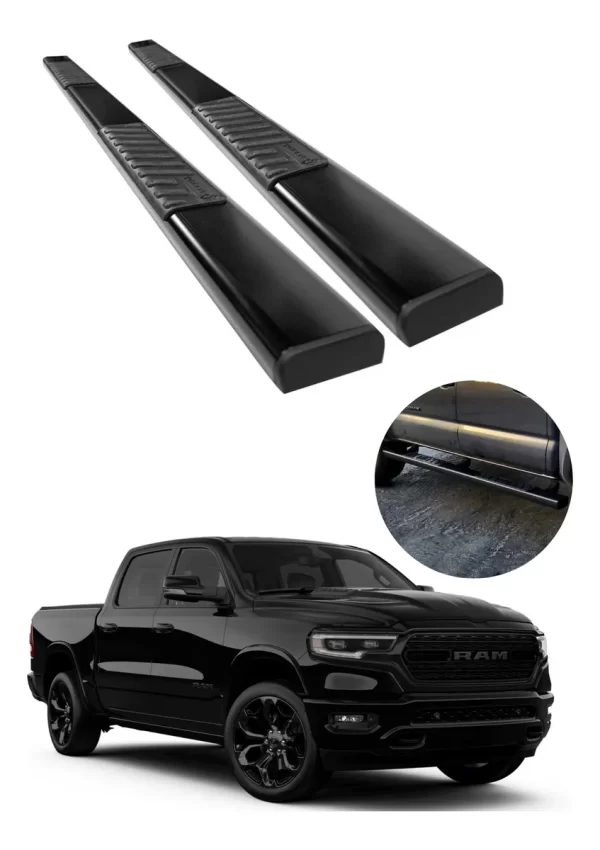 Estribos Serie 100 Para Ram 1500 Limited 2019 - 2024 Dob Cab