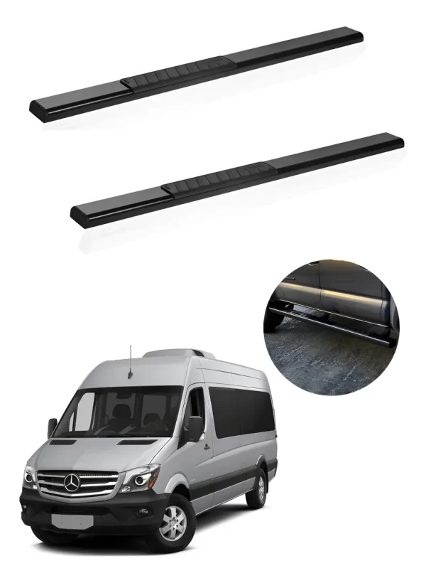 Estribos Serie 100 P/ Mercedes Benz Sprinter 2014 - 2018
