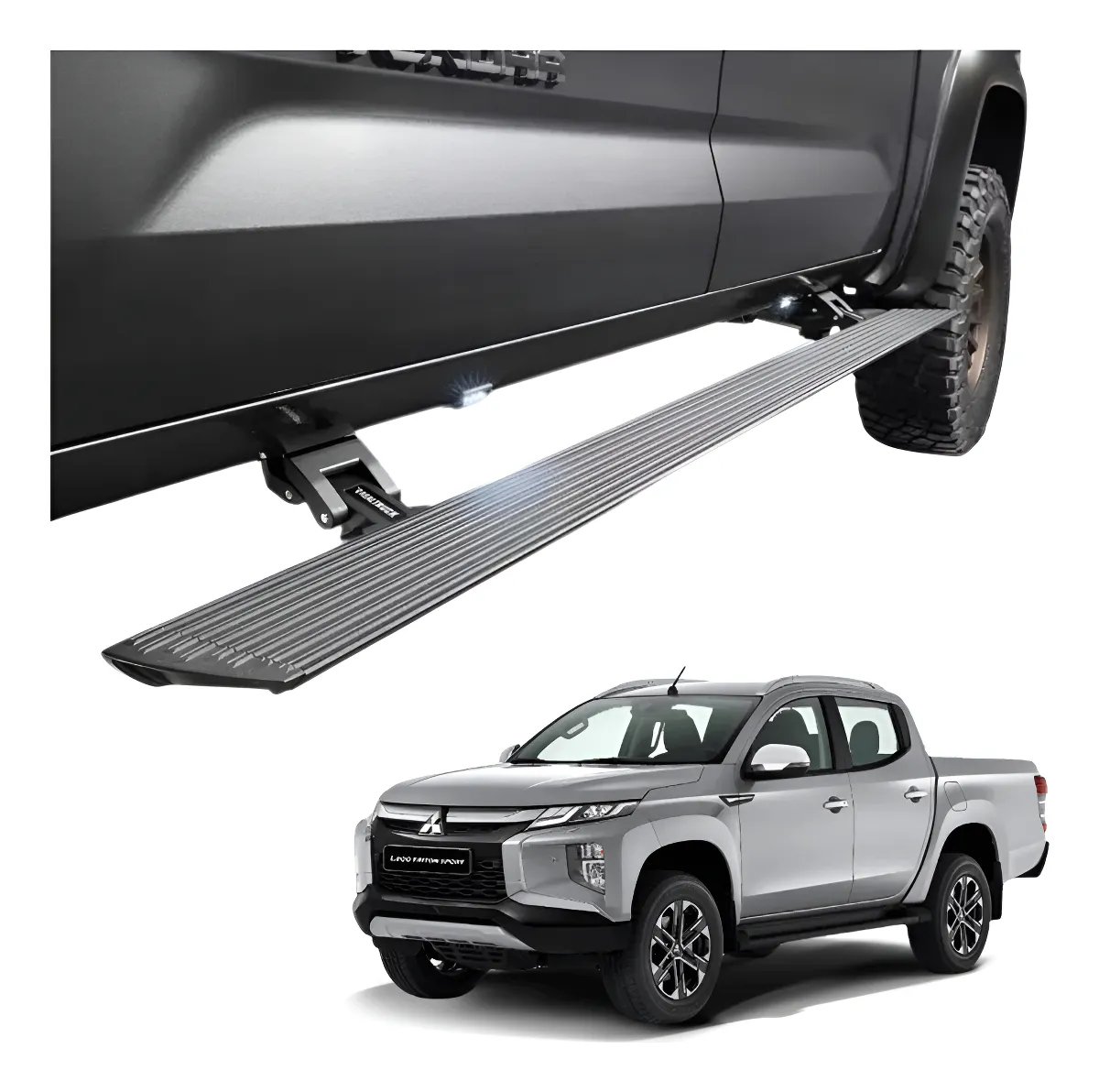 Estribos Electricos Voltstep Pol Mitsubishi L200 2014-2024 - Image 1