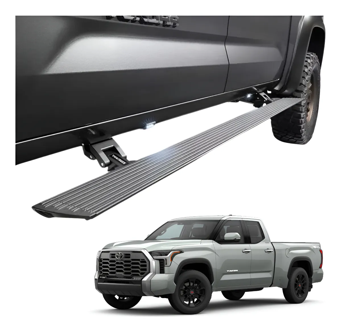 Estribos Electricos Voltstep Ngo Text Toyota Tundra 22-23 - Image 1