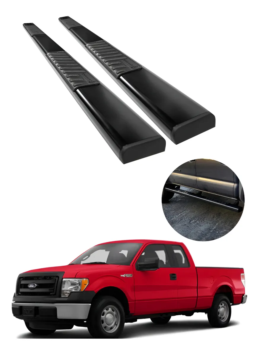 Estribos Serie 100 Para Ford Lobo Cabina Y Media 2004 - 2014 - Image 1