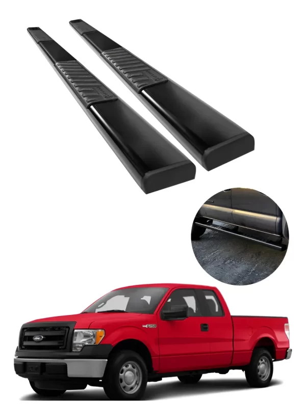 Estribos Serie 100 P/ Ford Lobo Cabina Y Media 2004 - 2014